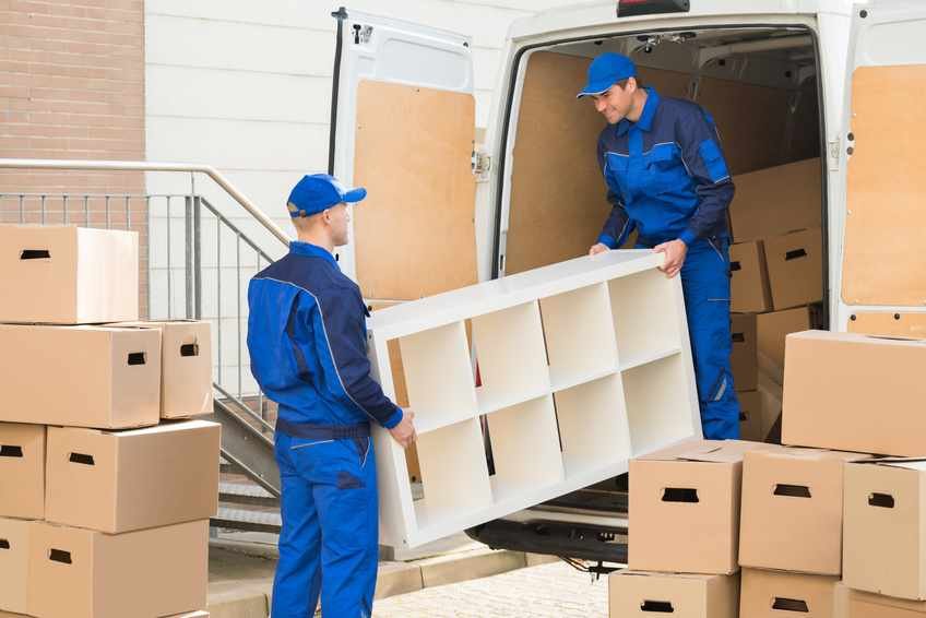 Aufgelöstes Gewerbeobjekt nach der Räumung